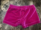 Gk Elite Child Small Cs Pink Velvet Velour Gymnastics Cheer  Shorts