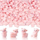 100 Cute Miniature Pink Pig Figurines Mini Resin Pig Tiny Fairy Garden Accessori