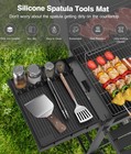 Silicone Griddle Tools Mat For Blackstone - Large 1pack  Black 1-pack