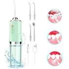 Cordless Rechargeable Water Flosser With 3 Pressure Settings   Replacement Tips
