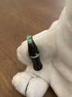 1997 Coca Cola Plush White Bean Bag Polar Bear With Drivers Hat