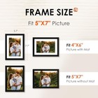5x7 Picture Frame Set Of Photo Frame With Hd Plexiglass  Display 5   7  2