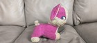 Vintage 1950s-1960s Purple Plush Stuffed Bunny Rabbit