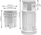 Automatic Pop Up Outlet  4 33 Inch  With 15w Wireless Charger 3 Ac Plug  Usb