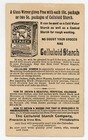 Black Americana Lady   Baby Celluloid Starch Trade Card