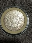 Thailand Silver Coin Km  Elephant In Wreath Reverse  Temple Spires Obverse