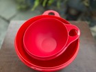Tupperware Bowl Set Of 2 -12 And 6 Cups With White Lid Brand New