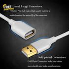 White Usb Extension Cable  2-pack Usb 2 0 10ft 3m Type A Male To A Female Cord