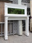 Antique Fireplace Mantel With Beveled Mirror  C  1920  Nfpm359
