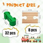 40pcs Wooden Train Track Set     Compatible With Brio  Thomas   More     Gift For Ki