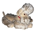 Steiff Snobby Grey Poodle 1960s Dog 35cm 14in No Id Button Tags Jointed Collar