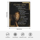 Vesdein Gifts For Adult Son Blanket From Mother to My Son Birthday Gifts For    