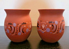 Don Julio Blanco Tequila Cantarito Clay Cups- Set Of 2 - Brand New