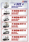 Yamaha Golf Cart G14 g16 g19 4  Lift Kit   10  Wheels And 20  All Terrain Tires