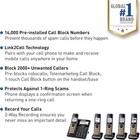 Panasonic Cordless Phone System Answering Machine 5 Handset Bluetooth Call Block