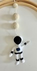 Nestig Space Baby Mobile Astronaut Rocket Planets Wooden Frame Nursery Decor