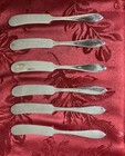 Lafayette By Towle Antique Sterling Silver Set Of 6 Butter Knives Monogrammed