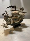 Mayflower Wooden Ship Model Vintage Made In Taiwan Republic Of China 1960-1970