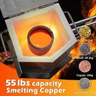 25kg Propane Furnace Kit W  2 Crucible Tongs smelting Gold Metal Recycle 2700   