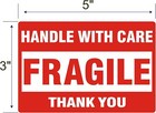 500pcs 3 x5  Fragile Handle With Care Thank You Labels Stickers Shipping Labels