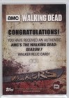 2017 Topps The Walking Dead Season 7 Walkers Relic Walker  r-w3 1rh1