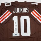 Autographed signed Quinshon Judkins Cleveland Brown Jersey Beckett Bas Coa