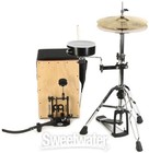 Meinl Percussion Cajon Drum Set Direct Drive Pedal - With Cymbals And Hardware