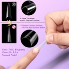 Clear Stiletto Nail Tips For Acrylic Nails  Xxl Long Half Cover Stiletto Fals   