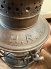 Hrr Housantic Railway Dewey Rrsl l Railroad Lantern Brass Top Glass Fount