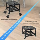Barbell Holder Floor Stand - Heavy Duty Home Gym Organizer For 9 Barbells
