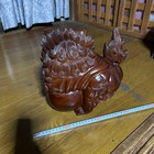 Wooden Lion Carving  Approximately 30cm
