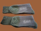 New Military Issue Cushion Sole Wool Socks U s a Made Od Green Medium 2 Pairs