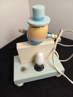 Vintage 1960   s Wood Humpty Dumpty Nursery Lamp 9    Tall Baby Nursery Blue  21b