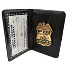 Vintage Kids Fbi Academy Junior Special Agent Wallet  Badge   Cred Form Usa -new