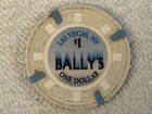 Bally s Casino  1 Poker Chip Token One Dollar Las Vegas Nevada Nv Gambling
