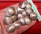 16 Genuine Us Buffalo Indian Head Nickel Domed Shank Coin Buttons 3 4  4  Ship 