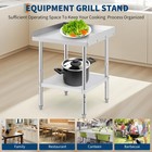28x24 Inch Stainless Steel Work Table  2-tier Commercial Kitchen Food Prep Table