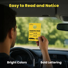 Parking Pass Hang Tags  001-500 Numbered Permit  Yellow Car Windshield 3x5