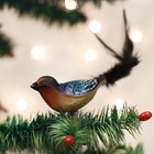 Old World Christmas Glass Clip On Ornament For Christmas Tree  Barn Swallow