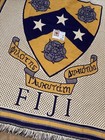Vintage Phi Gamma Delta Fiji Tapestry Blanket Throw 49    X 72    Pure Country Weave