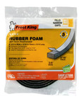 Frost King High-density Rubber Foam Weatherstrip Tape 3 8 X 3 16 X 10 Ft Black