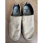 Pair Of Khaki Canvas Crocs Men s Walu Slip-on Loafers
