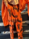 Boys 2-piece Motorcycle Graphic Print Long Sleeve Pajama Set Orange 4-5y