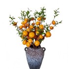 23 6  Artificial Orange Fruit Branch - 6 Pcs Realistic Fake Orange Stems  