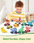 Wooden Dinosaur Train Set Magnetic Number Toy Educational Montessori Preschool