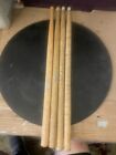 2 Pair 60s 70s Vintage Ludwig 3s Wood   2s Nylon Tip Marching Drumsticks Hickory