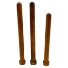 3 Vintage Primitive Wood Sewing Quills Bobbins Spools Spindles Wooden 2 Sizes