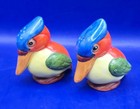 Vintage Ceramic Pair Of Colorful Toucan Bird Salt   Pepper Shakers   Germany     