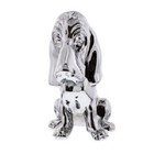 Chrome Basset Hound Hood Ornament - Peterbilt Kenworth Freightliner
