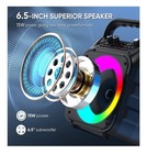 Karaoke Machine  Portable Bluetooth Speaker With 3 Wireless Microphones